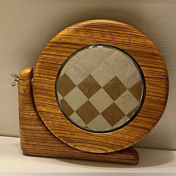 Vintage Mid-century bathroom vanity mirror - Picture 4 of 7